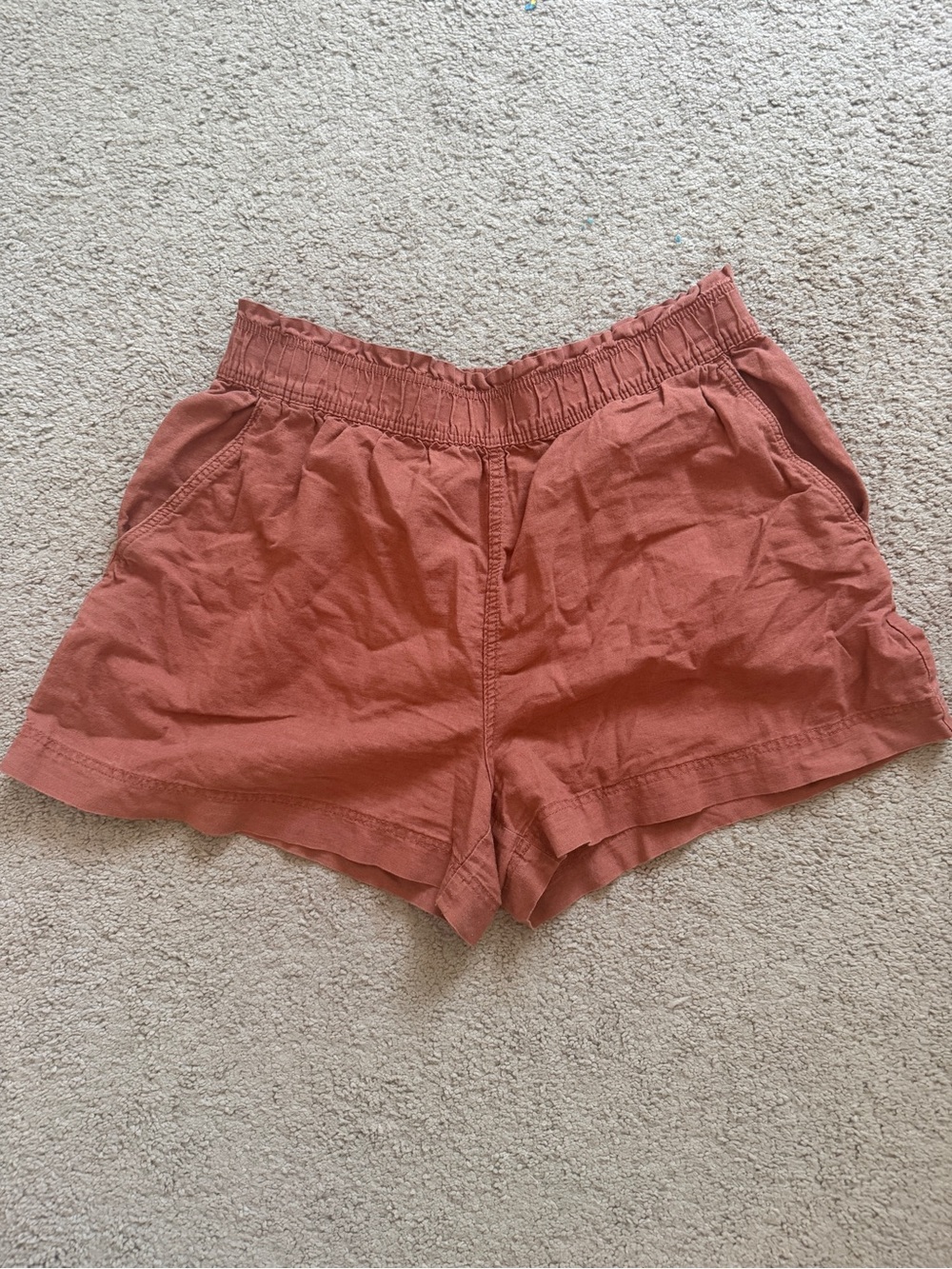H&M High-Waist Linen Shorts